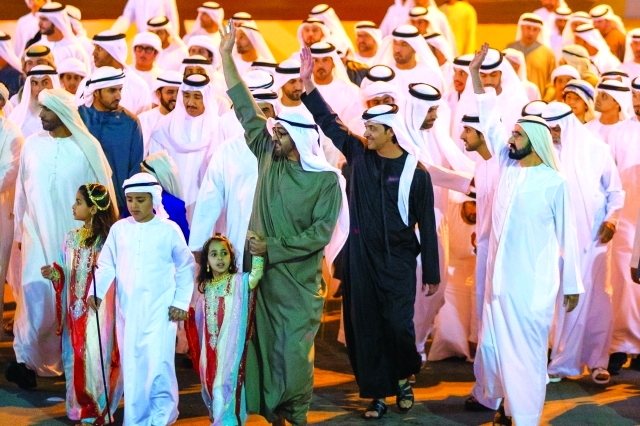 "■ محمد بن راشد ومحمد بن زايد وحمدان بن محمد وهزاع ونهيان بن زايد ونهيان بن مبارك وأحمد الزعابي"