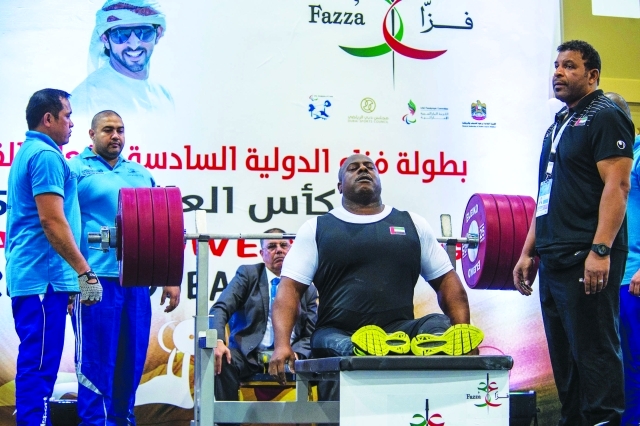 "■ البطل الأولمبي محمد خميس خلال البطولة السابقة | البيان"
