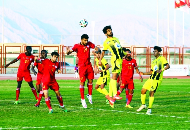 "■ كلباء تغلب على رأس الخيمة برباعية | تصوير - محمد حنيف"