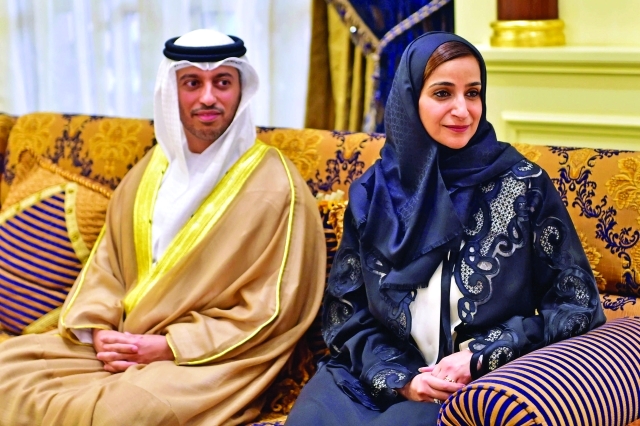"■ جميلة المهيري وأحمد الفلاسي"