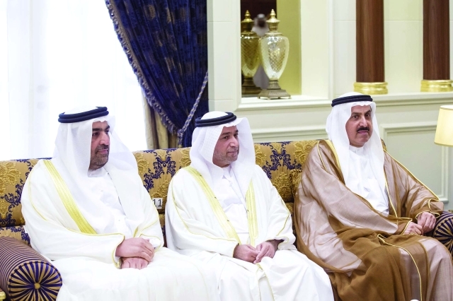 "■ صقر غباش وسلطان البادي وراشد بن فهد"