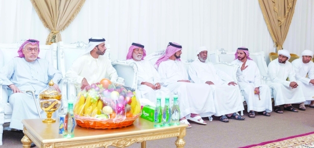 "■ عمار النعيمي يعزي في الشهيد عبيد سالم البدواوي | وام"