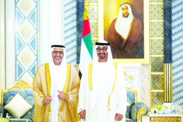 "محمد بن زايد ورياض المبارك"