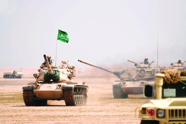 "القوات المسلحة السعودية خلال التدريبات | واس"