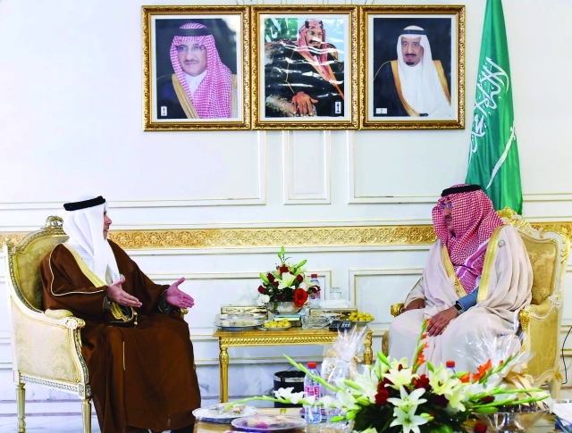 "■ سيف بن زايد خلال لقائه محمد بن نايف | البيان"