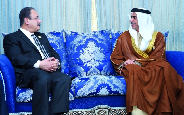 "■ سموه خلال لقائه وزير الداخلية المصري | البيان"