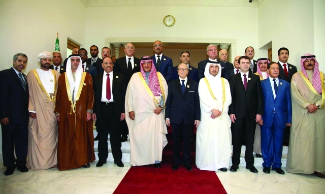 "صورة جماعية لوزراء الداخلية العرب مع الرئيس التونسي | البيان"
