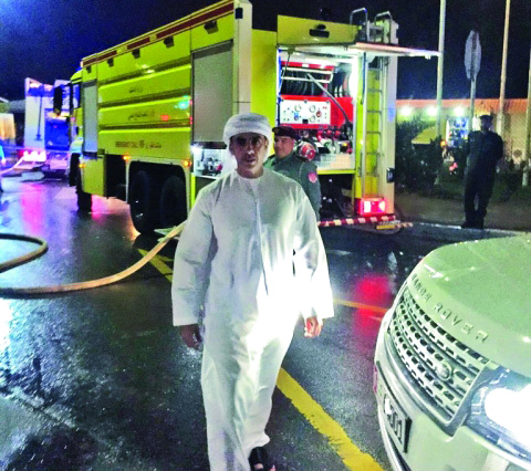 "Ⅶ سيف بن زايد أشرف شخصياً على عمليات الإطفاء | من المصدر"