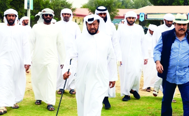 "■ سلطان بن زايد لدى وصوله لمتابعة المهرجان | البيان"