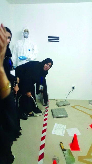 "■ جمع الأدلة من مكان الجريمة"