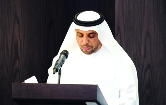 " وليد الصايغ متحدثاً خلال اللقاء"