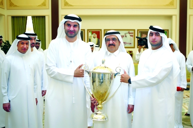 "■ حمدان بن راشد وراشد بن حمدان وراء إنجازات النصر | البيان"