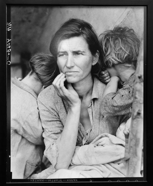 "■ «امرأة مهاجرة» الصورة ذات الشهرة العالمية للأميركية دوروثي لانج 1936"