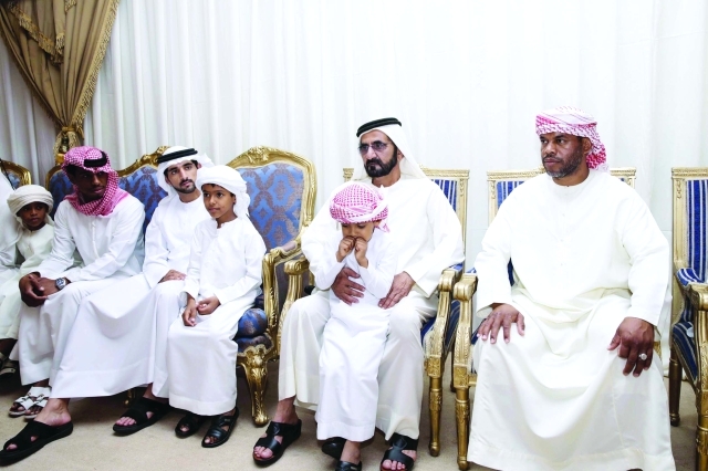 "■ محمد بن راشد وحمدان بن محمد يواسيان أسرة الكعبي"
