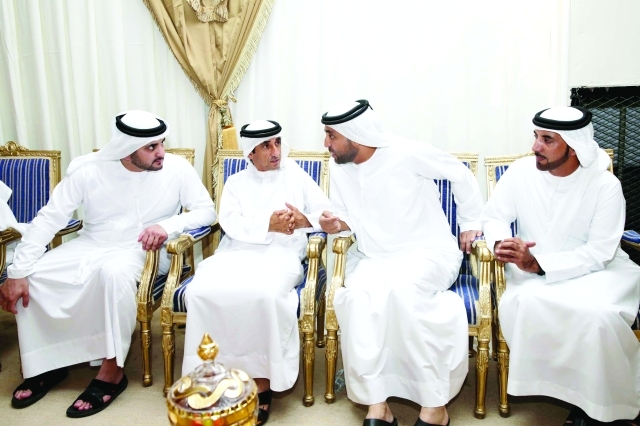 "مكتوم بن محمد وسعيد بن مكتوم وخليفة سليمان وسلطان السبوسي"