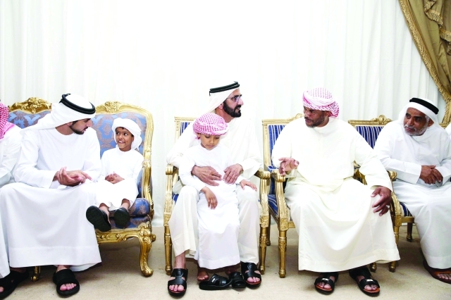 "■ محمد بن راشد وحمدان بن محمد يواسيان أسرة الكعبي"
