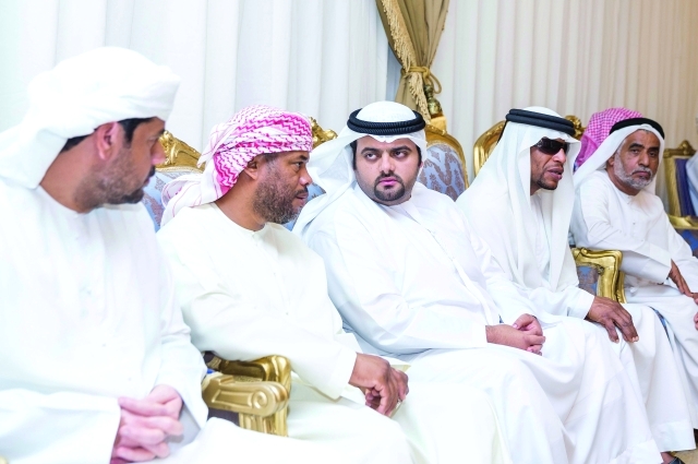 "■ ولي عهد الفجيرة يعزي أسرة الكعبي"