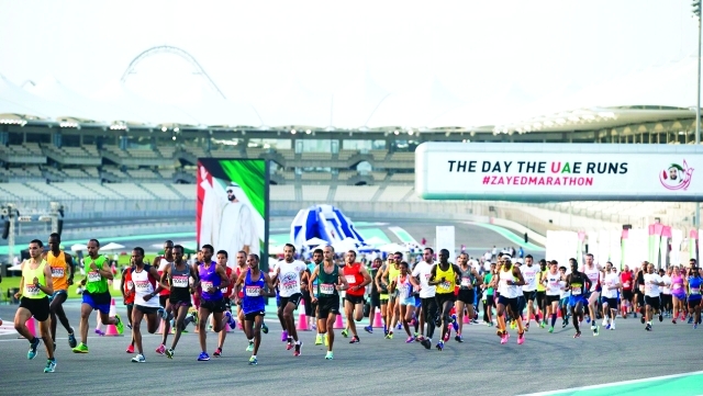 "■ ماراثون زايد استقطب آلاف المشاركين البيان"