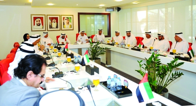 "■ يوسف السركال يترأس اجتماع الجمعية العمومية لاتحاد الكرة | تصوير - محمود الخطيب"