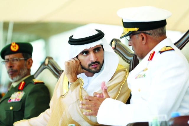 "■ ولي عهد دبي خلال الحفل"