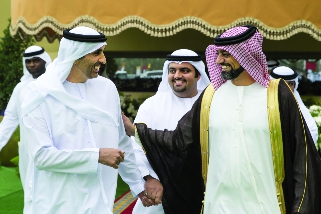 "عمار النعيمي ومحمد بن حمد الشرقي وسعيد بن زايد"