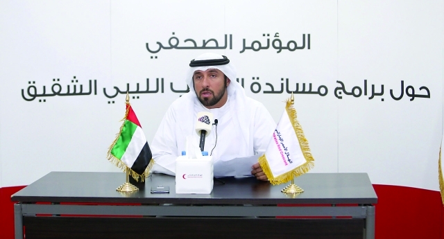 "■ الدكتور محمد عتيق الفلاحي خلال المؤتمر الصحافي | البيان"