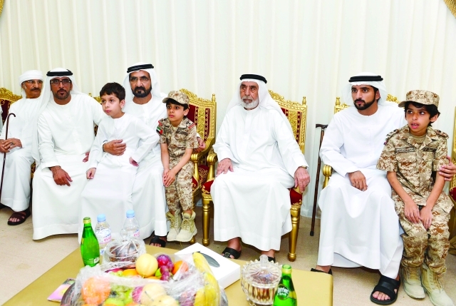 "■ مكرمة محمد بن راشد تعكس تقدير سموه لعطاء الشهداء الأبطال وحرصه على دعم ومؤازرة ذويهم | أرشيفية"