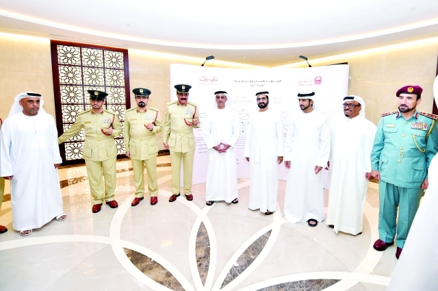 "■ محمد بن راشد وحمدان بن محمد وسيف بن زايد وضاحي خلفان وسيف الشعفار وخميس المزينة وخليل المنصوري وعبدالقدوس العبيدلي ومحمد المر"