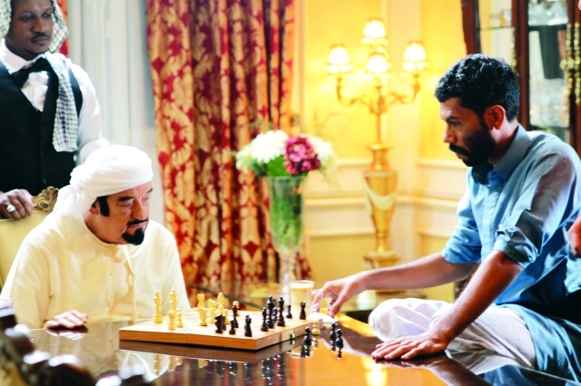 "■ مشهد من الفيلم يجمع صالح وحسني"