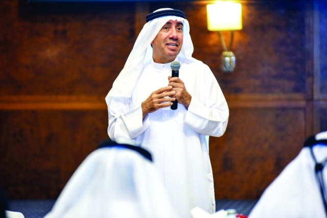 "Ⅶ أحمد النصيرات خلال إلقاء كلمته | من المصدر"
