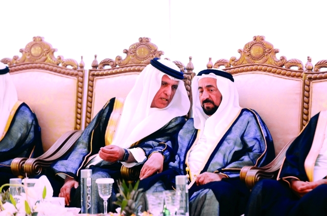 "■سلطان القاسمي في حديث مع سعود بن صقر | وام"