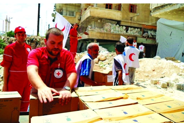 "■ وصول المساعدات كان محدوداً رغم وقف إطلاق النار بسبب عراقيل قوات النظام | أرشيفية"