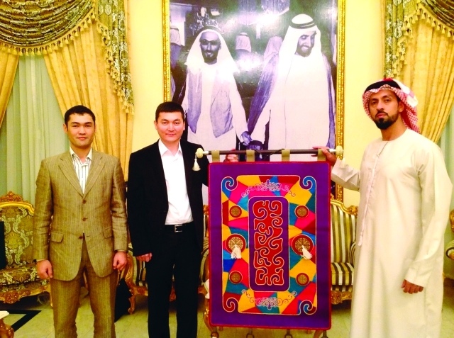 "■ سلطان بن شخبوط مع وفد قيرغيزستان | البيان"