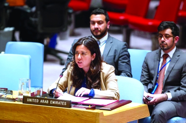"لانا نسيبة المندوبة الدائمة لدولة الإمارات لدى الأمم المتحدة في نيويورك وتمثيل مشرف للإماراتية في المحافل الدولية - أرشيفية"