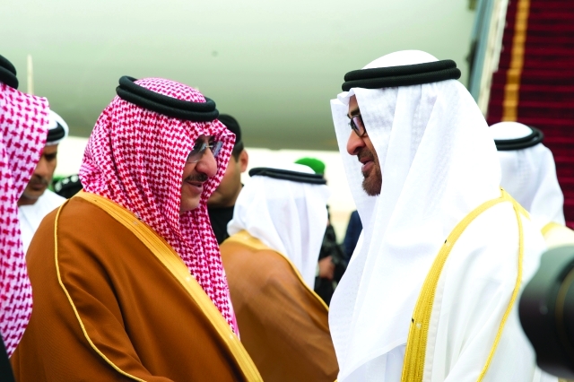 "■ سموه ومحمد بن نايف في حديث أخوي"