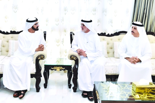"■ نائب رئيس الدولة خلال تقديم واجب العزاء"