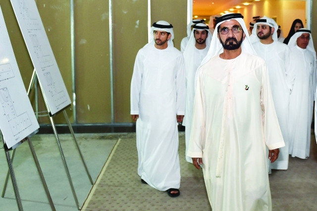 "محمد بن راشد وحمدان بن محمد ومكتوم بن محمد وأحمد بن بيات ويوسف العليلي"