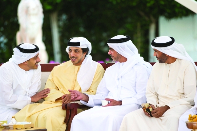 "■ نهيان وسيف ومنصور وعبدالله بن زايد"