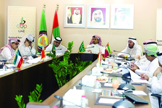 "■ جانب من اجتماع اللجنة الفنية الأولمبية أول من أمس | البيان"
