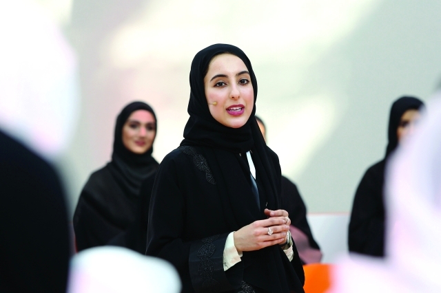 "■ شما المزروعي تتحدث للشباب"
