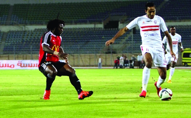 "■ من مباراة الزمالك وطلائع الجيش بالدور الأول للدوري المصري | البيان"