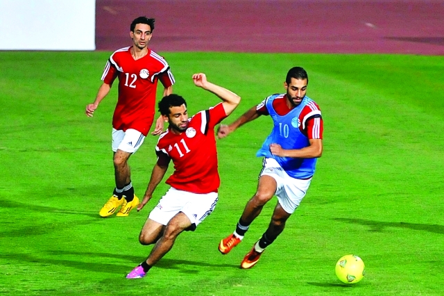 "■ من تدريبات سابقة للمنتخب المصري | البيان"