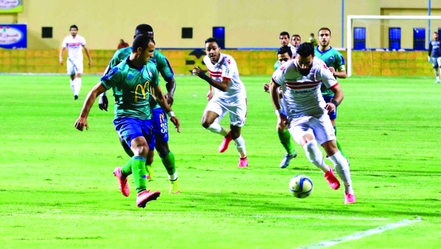 "■ من لقاء الزمالك ومصر المقاصة في الدوري المصري | البيان"