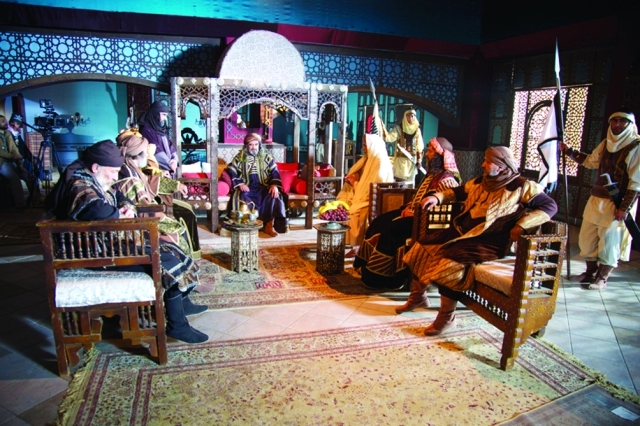 "■ أحد مشاهد مسلسل «مالك بن الريب»"