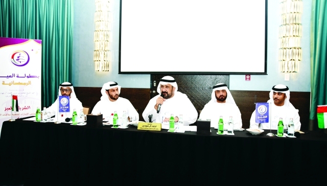 "■ آل سودين يتحدث خلال المؤتمر الصحافي لبطولة العين الرمضانية | البيان"
