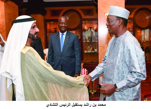 "■ نائب رئيس الدولة مرحباً بإدريس ديبي"