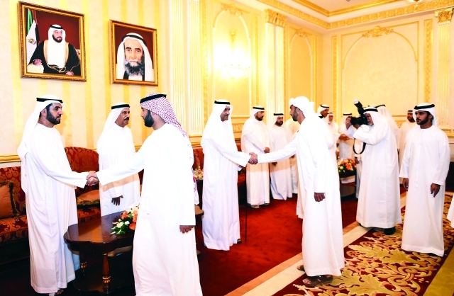 "حمد الشرقي يتلقى تهاني جموع المواطنين"