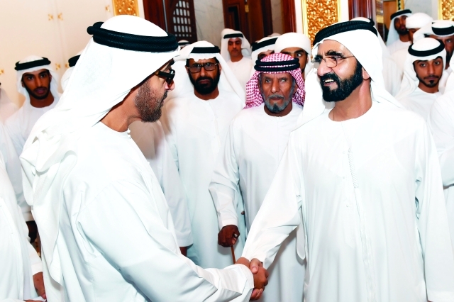"■ محمد بن راشد مرحباً بمحمد بن زايد"