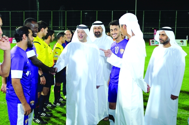 "■ سعيد بن طحنون يحضر منافسات سباعيات كرة القدم | البيان"