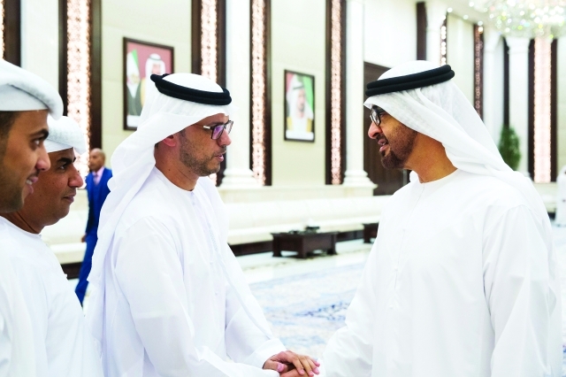 "■ ولي عهد أبوظبي مرحباً بالإعلاميين"